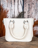Canyon Blossom Tooled Mini Satchel in Tan by Trinity Ranch - Purses & Wallets - Montana West - Bronco Western Supply Co.