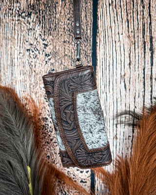 Canyon Ridge Hide Wristlet Wallet in Coffee by Montana West – Purses & Wallets from Bronco Western Supply Co.