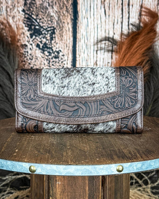 Canyon Ridge Hide Wristlet Wallet in Coffee by Montana West – Purses & Wallets from Bronco Western Supply Co.