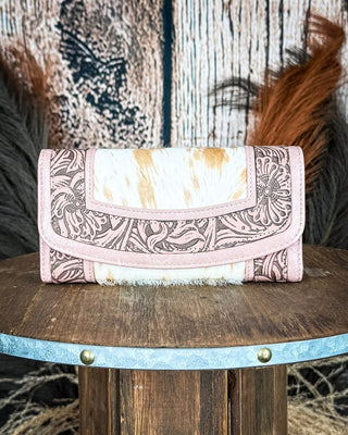 Canyon Ridge Hide Wristlet Wallet in Pink by Montana West – Purses & Wallets from Bronco Western Supply Co.