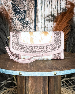 Canyon Ridge Hide Wristlet Wallet in Pink by Montana West – Purses & Wallets from Bronco Western Supply Co.