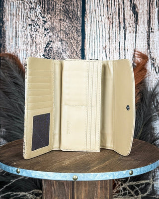Canyon Ridge Hide Wristlet Wallet in Tan by Montana West – Purses & Wallets from Bronco Western Supply Co.