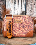 Canyon Trail Tooled Crossbody Bag in Brown by Wrangler - Purses & Wallets - Montana West - Bronco Western Supply Co.