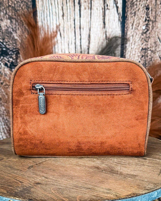 Canyon Trail Tooled Crossbody Bag in Brown by Wrangler – Purses & Wallets from Bronco Western Supply Co.