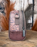 Canyon Trail Tooled Crossbody Bag in Coffee by Wrangler - Purses & Wallets - Montana West - Bronco Western Supply Co.