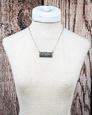 Canyonline Inlay Geo Bar Necklace – Jewelry from Bronco Western Supply Co.