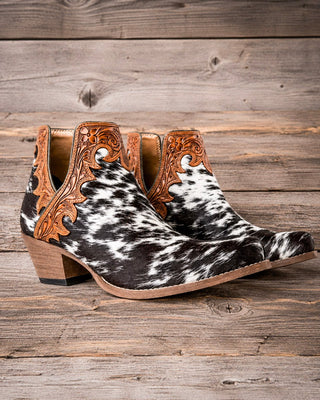 Cassidy Trail Hair-On Hide Booties by Myra Bag – Women's Shoes from Bronco Western Supply Co.