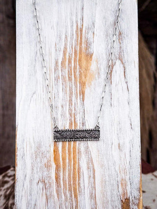 Cattleman Dainty Bar Fashion Necklace – Jewelry from Bronco Western Supply Co.