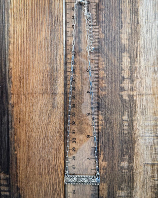 Cattleman Dainty Bar Fashion Necklace – Jewelry from Bronco Western Supply Co.