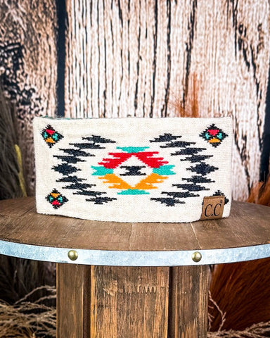 C.C. Aztec Head Wrap - Beige - Accessories - C.C. - Bronco Western Supply Co.
