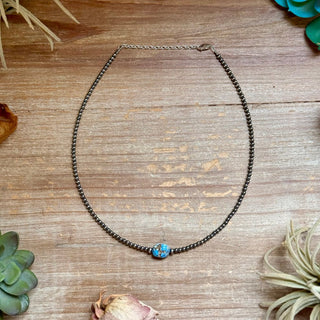 Center Stage Golden Hills Turquoise & Sterling Silver Pearl Necklace – Jewelry from Bronco Western Supply Co.