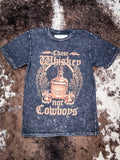 Chase Whiskey Not Cowboys Graphic Tee - Apparel - Lotus Fashion - Bronco Western Supply Co.