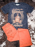 Chase Whiskey Not Cowboys Graphic Tee - Apparel - Lotus Fashion - Bronco Western Supply Co.