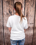 Checkered Howdy Graphic Tee - Oat - Shirts & Tops - The Way Down South - Bronco Western Supply Co.