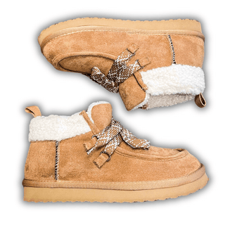 Cherilyn Fur Lined Ankle Bootie in Tan by Very G – Women's Shoes from Bronco Western Supply Co.