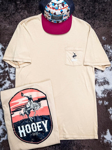Cheyenne Hooey T-Shirt - Tan and Orange - Apparel - Hooey - Bronco Western Supply Co.