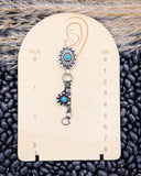 Cimarron Bit Dangle Fashion Earrings - Jewelry - Blue Tortoise - Bronco Western Supply Co.