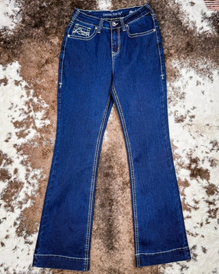 Class Act in Silver Bootcut Jeans by Cowgirl Tuff – Apparel from Bronco Western Supply Co.