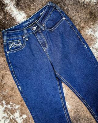 Class Act in Silver Bootcut Jeans by Cowgirl Tuff – Apparel from Bronco Western Supply Co.