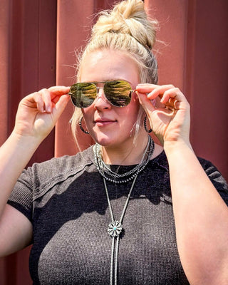 Classic Aviators - Tangle - Free Oversized Sunglasses – Accessories from Bronco Western Supply Co.