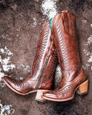 Cognac Charm Corral Boots – Women's Boots from Bronco Western Supply Co.