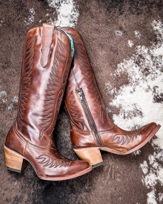 Cognac Charm Corral Boots – Women's Boots from Bronco Western Supply Co.