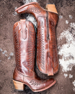 Cognac Charm Corral Boots – Women's Boots from Bronco Western Supply Co.