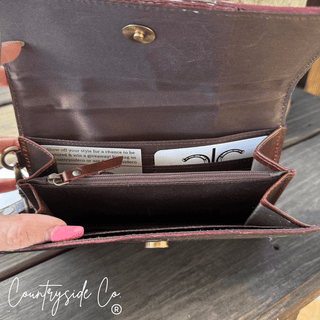 Concho & Hide Tooled Leather Wallet and Wristlet by Countryside Co. – Purses & Wallets from Bronco Western Supply Co.