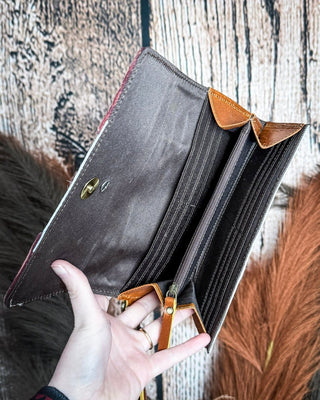 Concho & Hide Tooled Leather Wallet and Wristlet by Countryside Co. – Purses & Wallets from Bronco Western Supply Co.