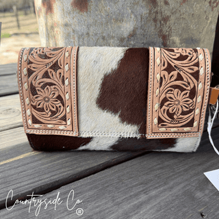 Concho & Hide Tooled Leather Wallet and Wristlet by Countryside Co. – Purses & Wallets from Bronco Western Supply Co.