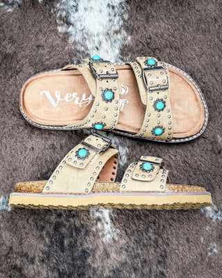 Connie Concho Sandal in Taupe by Very G – Women's Shoes from Bronco Western Supply Co.