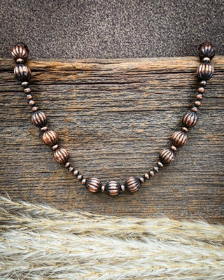 Copperline Fluted Copper Pearl Necklace – Jewelry from Bronco Western Supply Co.