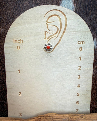 Coral Bloom Sterling Silver Flower Earrings – Jewelry from Bronco Western Supply Co.