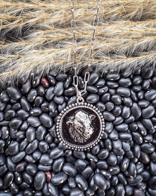 Cow Head Cameo Pendant Fashion Necklace – Jewelry from Bronco Western Supply Co.