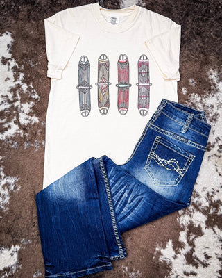 Cowboy Cinches Graphic Tee - Cream – Shirts & Tops from Bronco Western Supply Co.