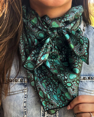 Cowgirl Cluster Wild Rag by Sterling Kreek – Accessories from Bronco Western Supply Co.