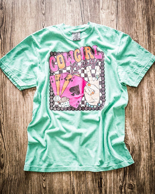Cowgirl Lucky Graphic Tee – Apparel from Bronco Western Supply Co.