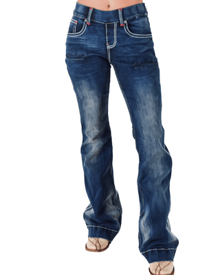 Cowgirl Tuff American Trouser Pull - On Trouser Jeans – Apparel from Bronco Western Supply Co.