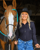 Cowgirl Tuff Black Fleece Stretch Pullover Button Up - Apparel - Cowgirl Tuff Company - Bronco Western Supply Co.