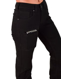 Cowgirl Tuff - Black Sport Trouser Jeans – Natural Waist with Cellphone Pocket - Apparel - Cowgirl Tuff Company - Bronco Western Supply Co.