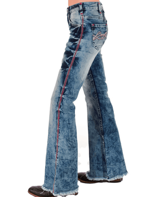 Cowgirl Tuff Blazn' Red Trouser Jeans – Apparel from Bronco Western Supply Co.