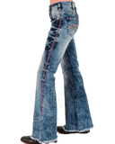 Cowgirl Tuff Blazn' Red Trouser Jeans - Apparel - Cowgirl Tuff Company - Bronco Western Supply Co.
