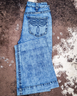 Cowgirl Tuff - Boot Stitch Blues High - Rise Trouser Jeans – Light Wash – Apparel from Bronco Western Supply Co.