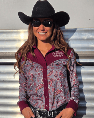 Cowgirl Tuff Burgundy Paisley Trail Pullover Button Up – Apparel from Bronco Western Supply Co.