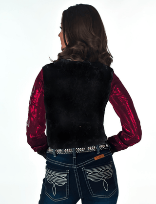 Cowgirl Tuff Cherry Blaze Pullover Button Up in Metallic Red – Apparel from Bronco Western Supply Co.