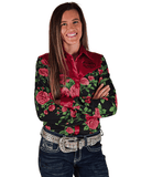 Cowgirl Tuff Classic Rose Pullover Button Up - Apparel - Cowgirl Tuff Company - Bronco Western Supply Co.