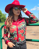 Cowgirl Tuff Classic Rose Pullover Button Up - Apparel - Cowgirl Tuff Company - Bronco Western Supply Co.
