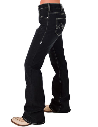 Cowgirl Tuff - Dark Charcoal DFMI Bootcut Jeans – Natural Waist Tuff Flex Denim – Apparel from Bronco Western Supply Co.