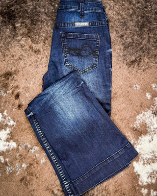 Cowgirl Tuff Deep Sapphires Trouser Jeans – Apparel from Bronco Western Supply Co.