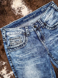 Cowgirl Tuff DFMI Bleached Bootcut Jeans - Apparel - Cowgirl Tuff Company - Bronco Western Supply Co.